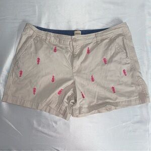 G.H. Bass Embroidered Seahorse Khaki Shorts, Size 12
